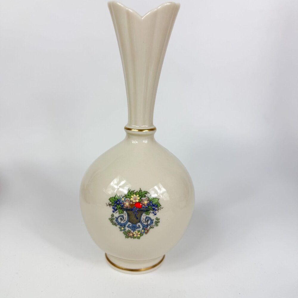 Lenox Autumn Presidential Porcelain High Bulbous Vase Made In USA